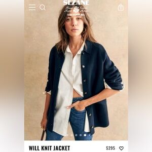 Sezane Will knit jacket cardigan